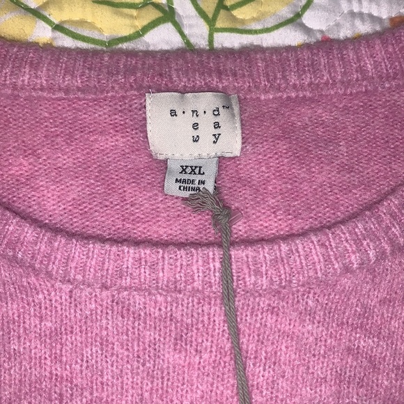 NWT XXL A NEW DAY PINK SWEATER - Picture 2 of 4